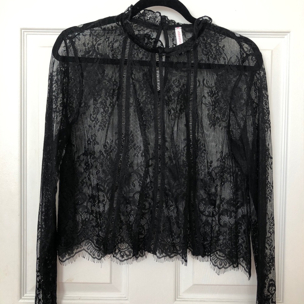 Victorian Black Blouse